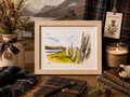 Les Pierres de l'Éternité - Aquarelle originale encadrée