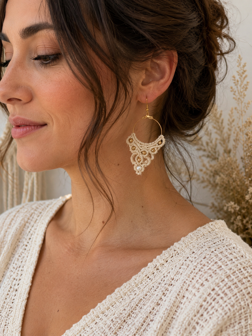 Boucles d'oreilles "Perle d'Ivoire"