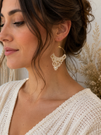 Boucles d'oreilles "Perle d'Ivoire"