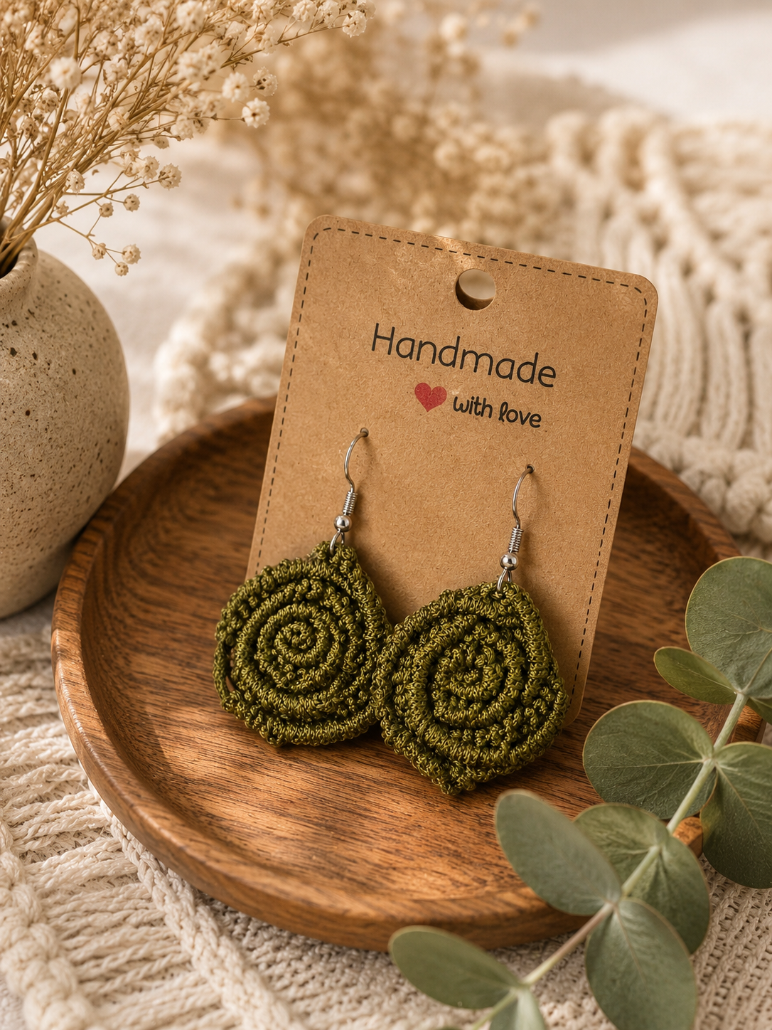 Boucles d'oreilles "Volute des Bois"