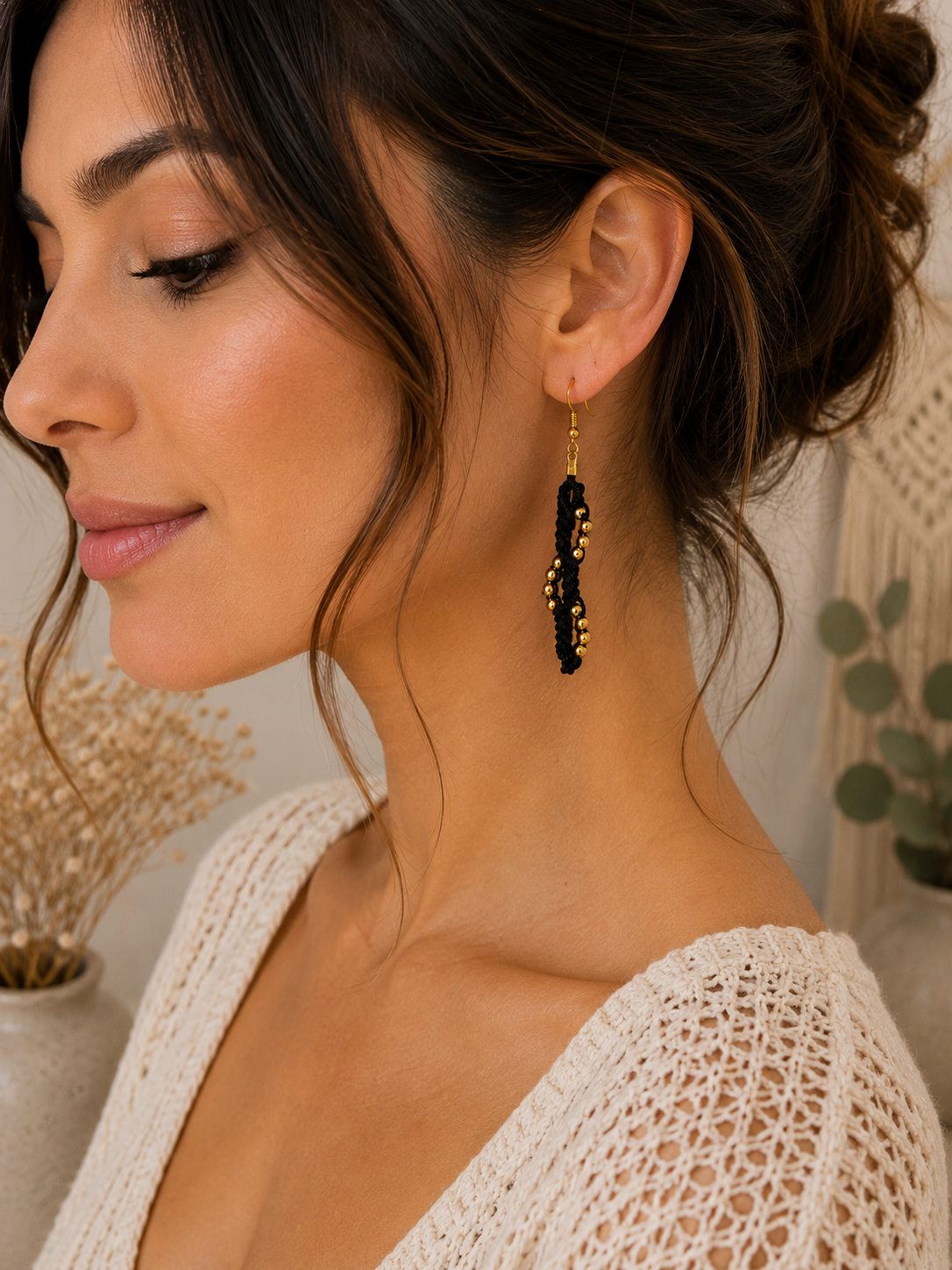 Boucles d'oreilles éclat de minuit