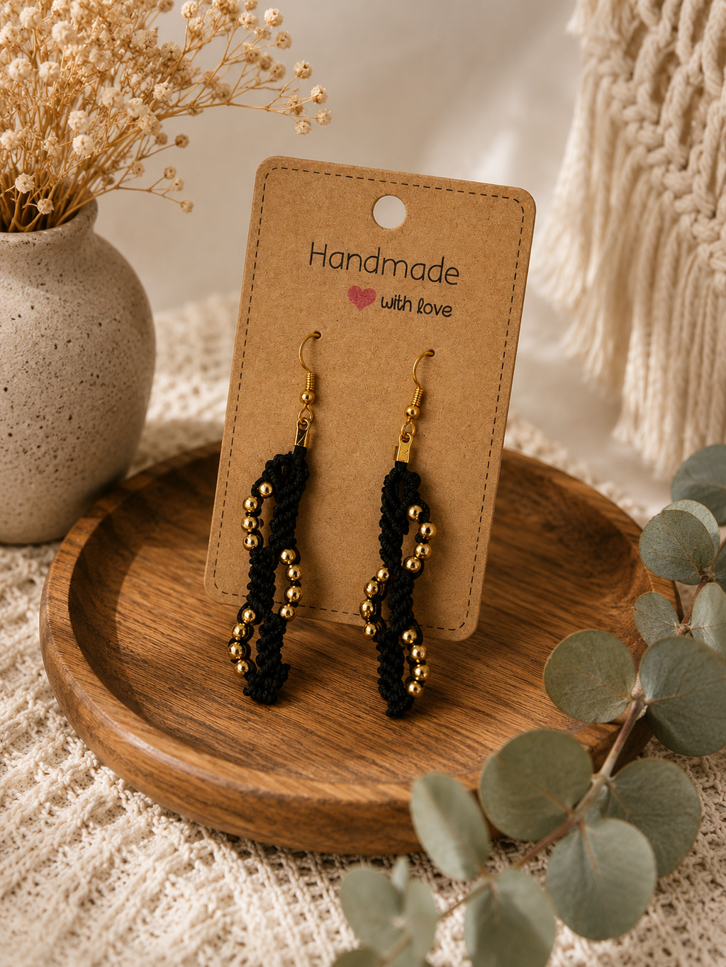 Boucles d'oreilles éclat de minuit