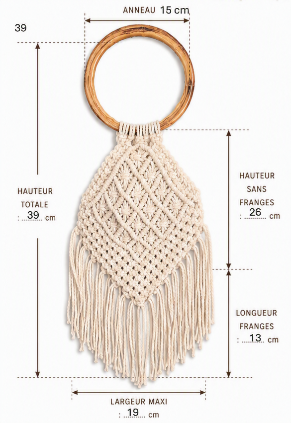 Willow – Sac en macramé fait main