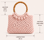 Capucine - Sac en macramé fait main