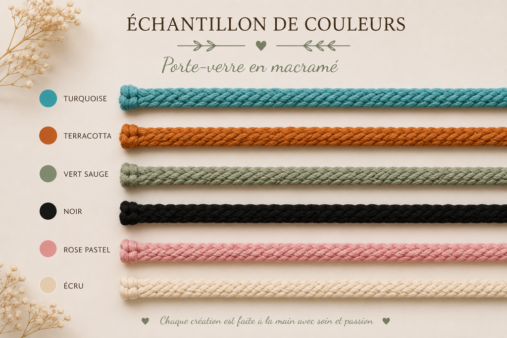 Porte Verre - Macramé
