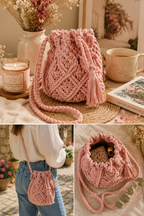 Éléa- Sac en macramé fait main