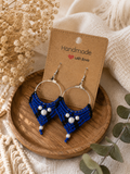 Boucles d'oreilles "Saphir Bohème"