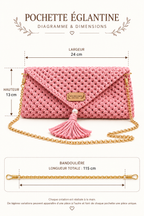 Handtasche aus ecrufarbenem Makramee – Griffe in Bambus-Optik (Kopie)