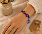 Bracelet macramé "Saphir"