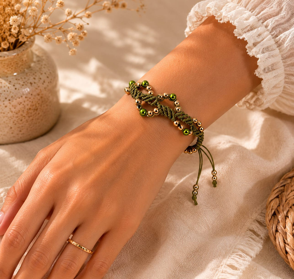 Bracelet Macramé « Forêt Enchantée »