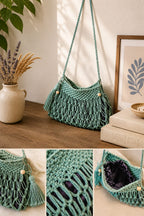 Laguna – Sac bandoulière en macramé fait main