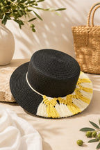 Chapeau Rayon de soleil - habillage Macramé
