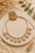 Collier Macramé Fleur de Lin