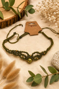 Collier Macramé "Fougère"